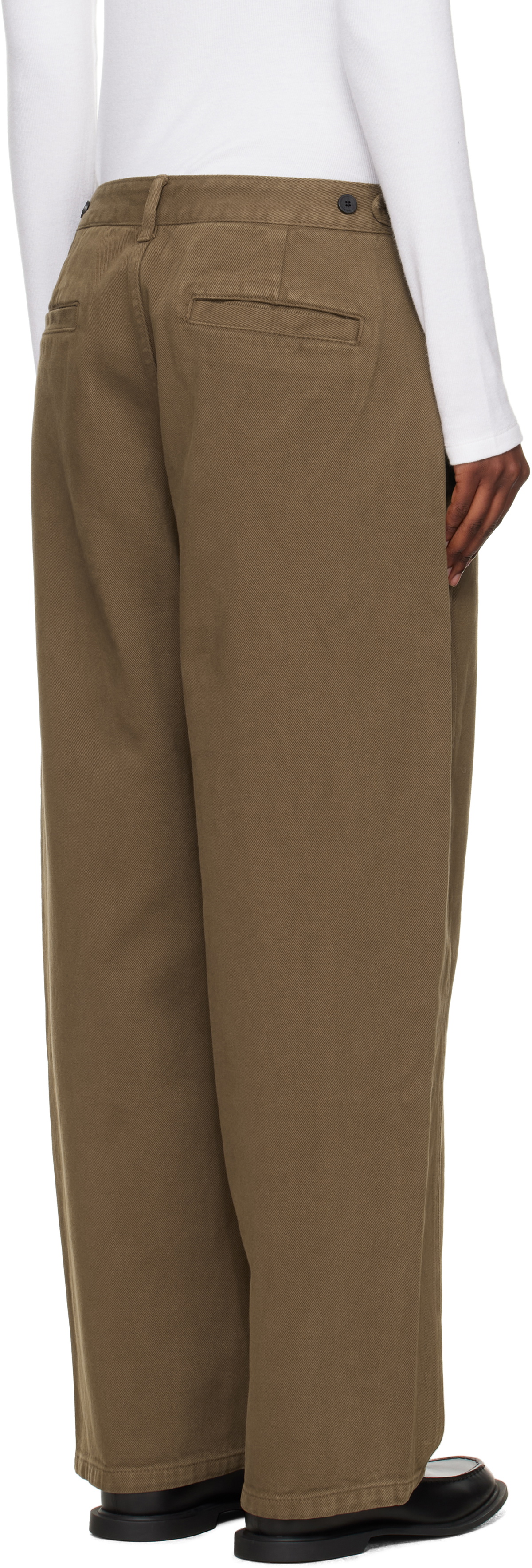 LE17SEPTEMBRE Brown Side Seam Wide Jeans