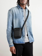 SAINT LAURENT - City Mini Logo-Print Leather-Trimmed Shell Camera Bag