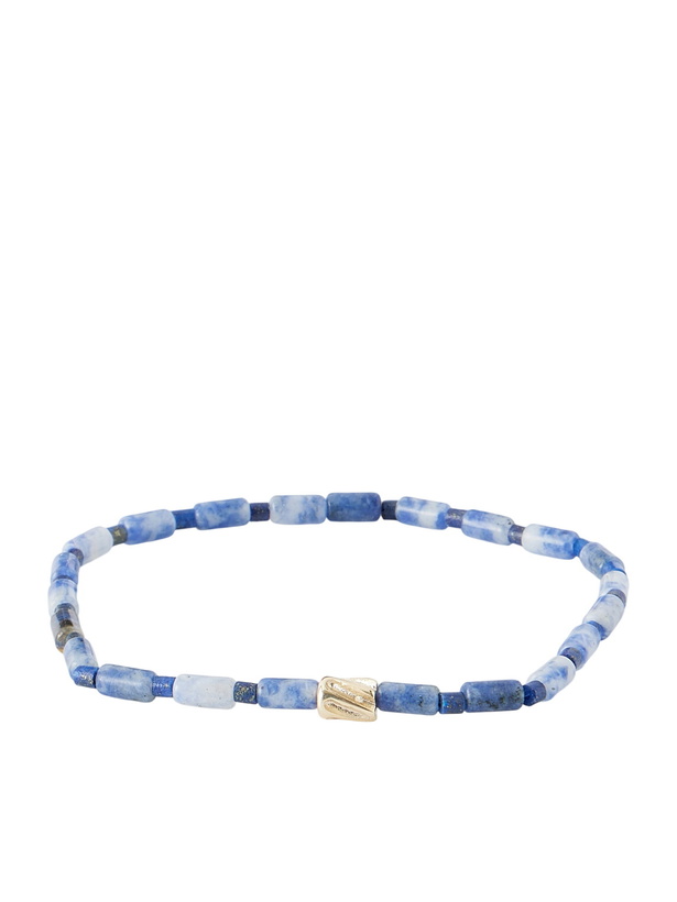 Photo: Luis Morais - 14-Karat Gold Glass Beaded Bracelet