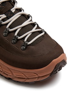 Hoka Tor Summit Nubuck Leather Sneakers Brown