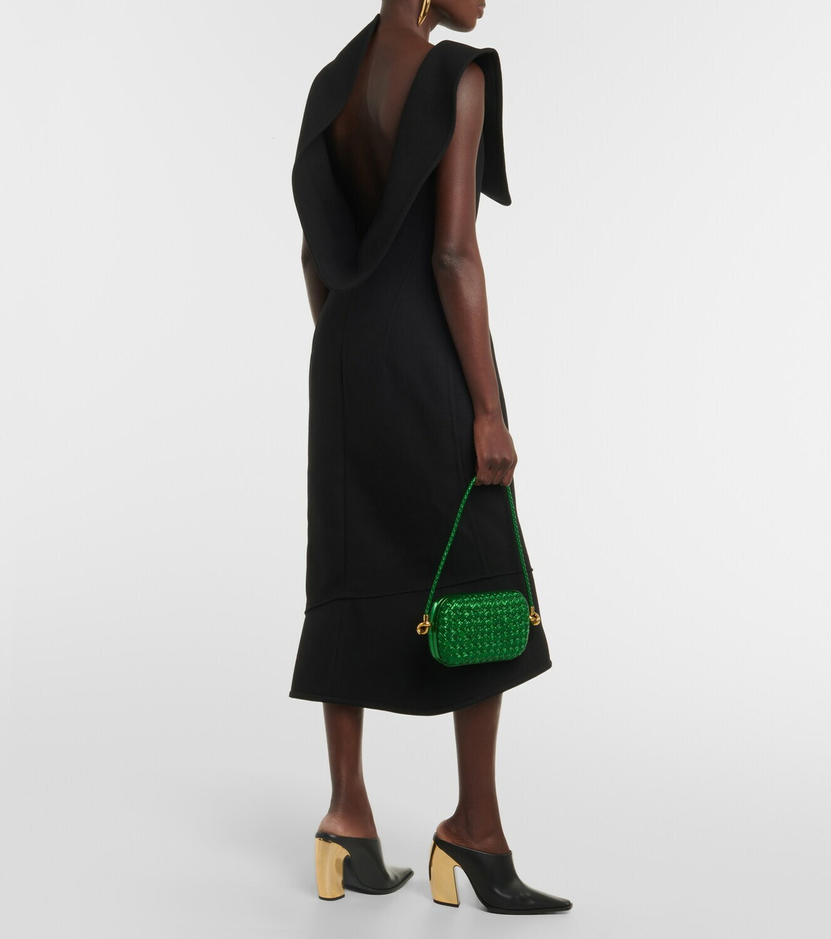 Bottega Veneta Structured cotton-blend midi dress Bottega Veneta