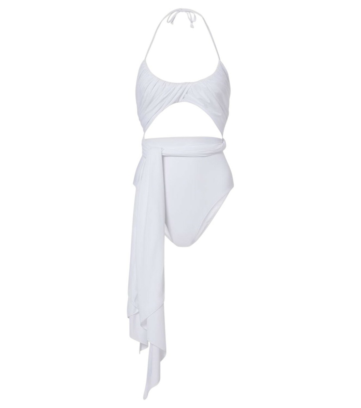Photo: Alaïa Draped halterneck swimsuit