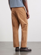 Beams Plus - Straight-Leg Piqué Cotton Trousers - Brown