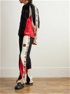 Palm Angels - Haas F1 Straight-Leg Printed Colour-Block Jersey Track Pants - Black