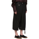 BED J.W. FORD Black Wide Ver. 1 Shorts