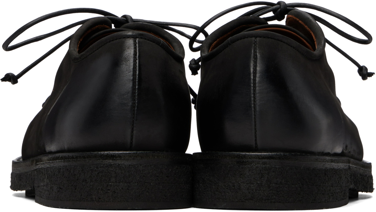 Marsèll Black Moccar Leather Derbys