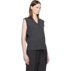MM6 Maison Margiela Gray Merino Wool Knitted Vest