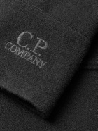 C.P. Company - Double-Breasted Brushed Virgin Wool Coat - Black