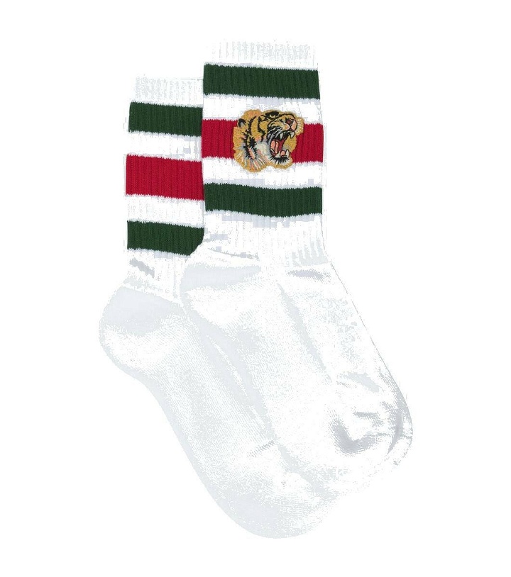 Photo: Gucci Stretch cotton socks with tiger