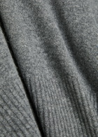 Eileen Fisher Melange Cashmere Polo top Grey