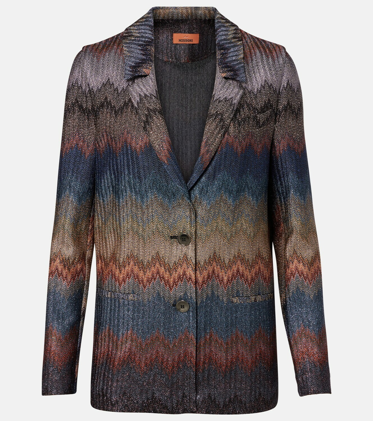 Missoni Zigzag lamé blazer