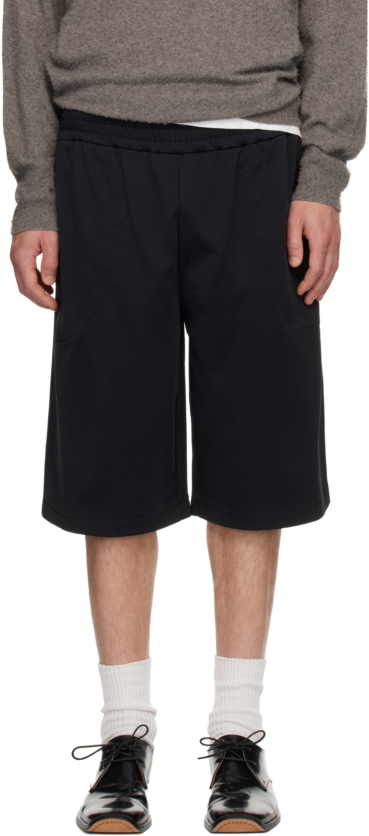 Jil Sander Black Two-Pocket Shorts
