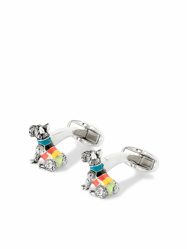 Photo: Paul Smith - Dog Silver-Tone Enamel Cufflinks