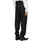 Y/Project Black Classic Asymmetric Waist Trousers