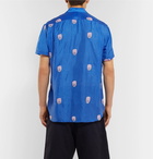 Comme des Garçons SHIRT - Embroidered Voile Shirt - Blue