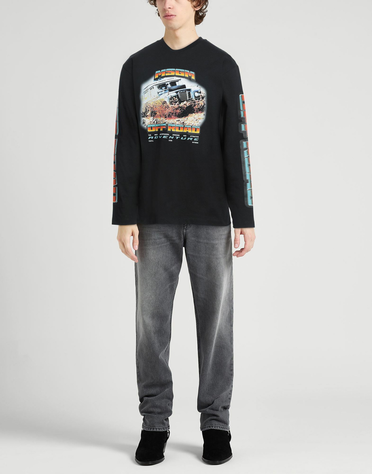Msgm Mens T-shirt in Black