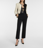 Saint Laurent Colorblock tweed jacket