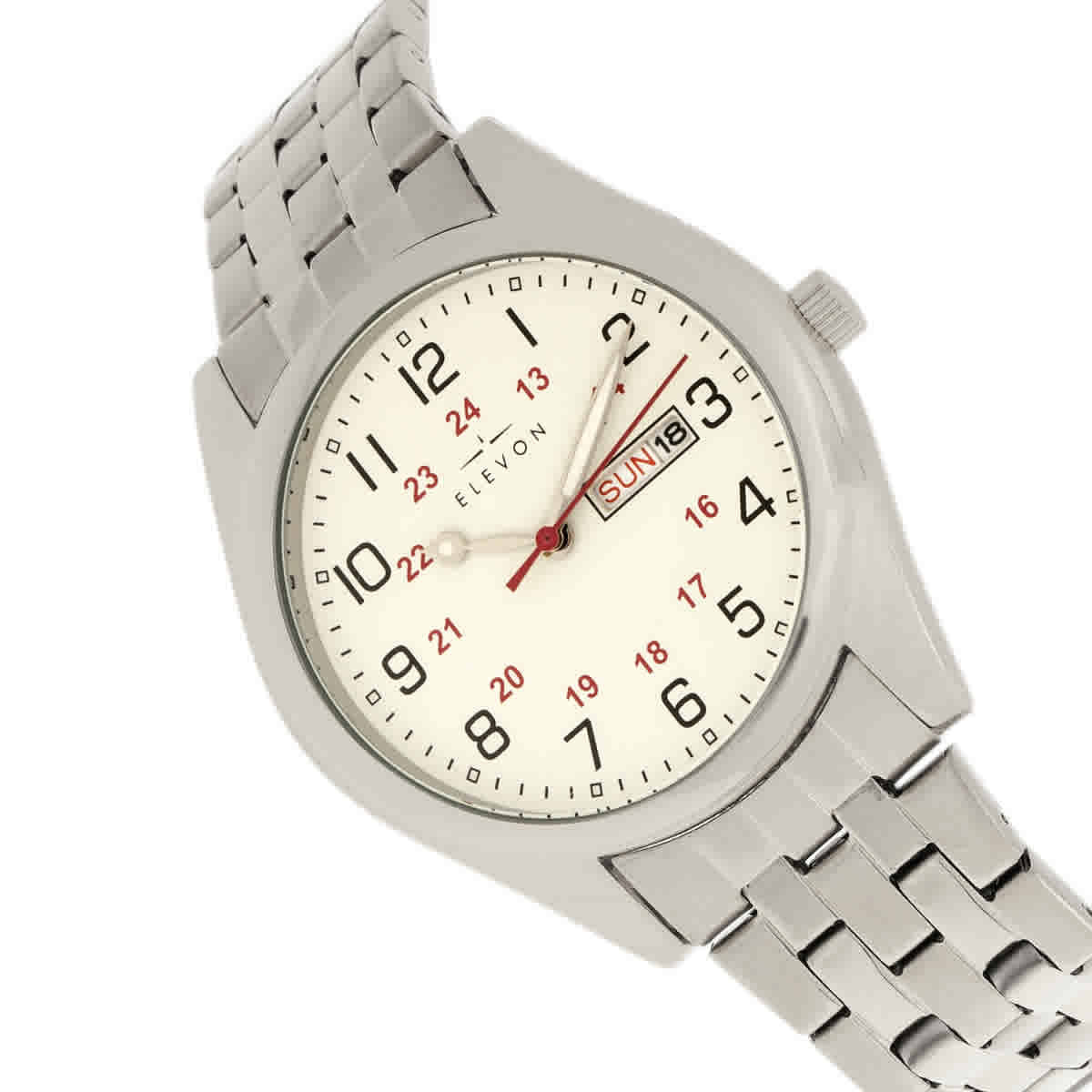 Elevon Gann White Dial Mens Watch ELE106-1