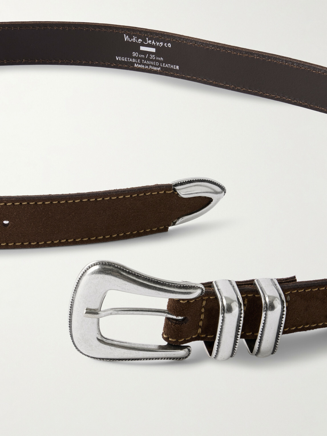 Nudie Jeans - 2.5cm Suede Belt - Brown