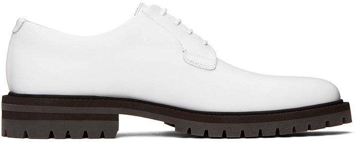 Photo: Common Projects White Leather Derbys