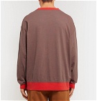 YMC - Oversized Striped Cotton-Jersey T-Shirt - Men - Red