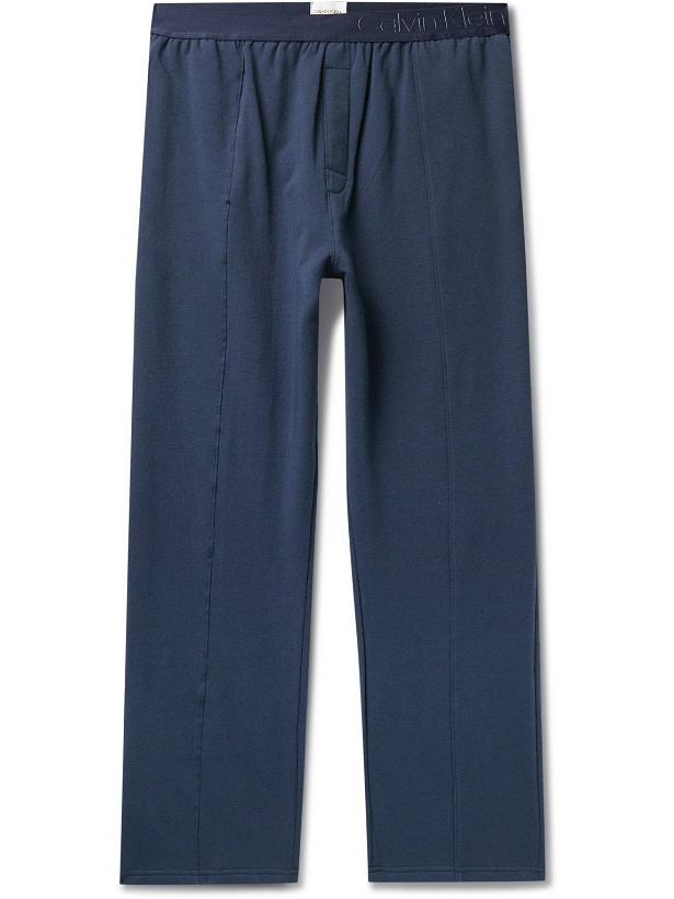 Photo: Calvin Klein Underwear - Stretch-Cotton Jersey Pyjama Trousers - Blue