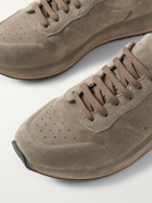 Officine Creative - Race Lux 002 Suede Sneakers - Gray
