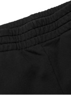 MAISON KITSUNÉ - Logo-Embroidered Cotton-Jersey Shorts - Black