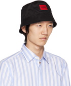 Hugo Black Embroidered Bucket Hat