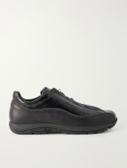 Diemme - Licata Textured-Leather Sneakers - Black