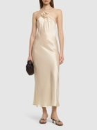 DESIGNERS REMIX Sadie Silk Satin Long Dress