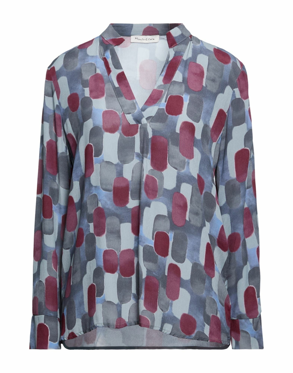 Manila Grace Womens Top Slate in Blue
