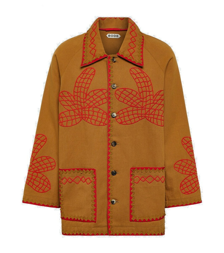Photo: Bode Field Maple embroidered cotton coat