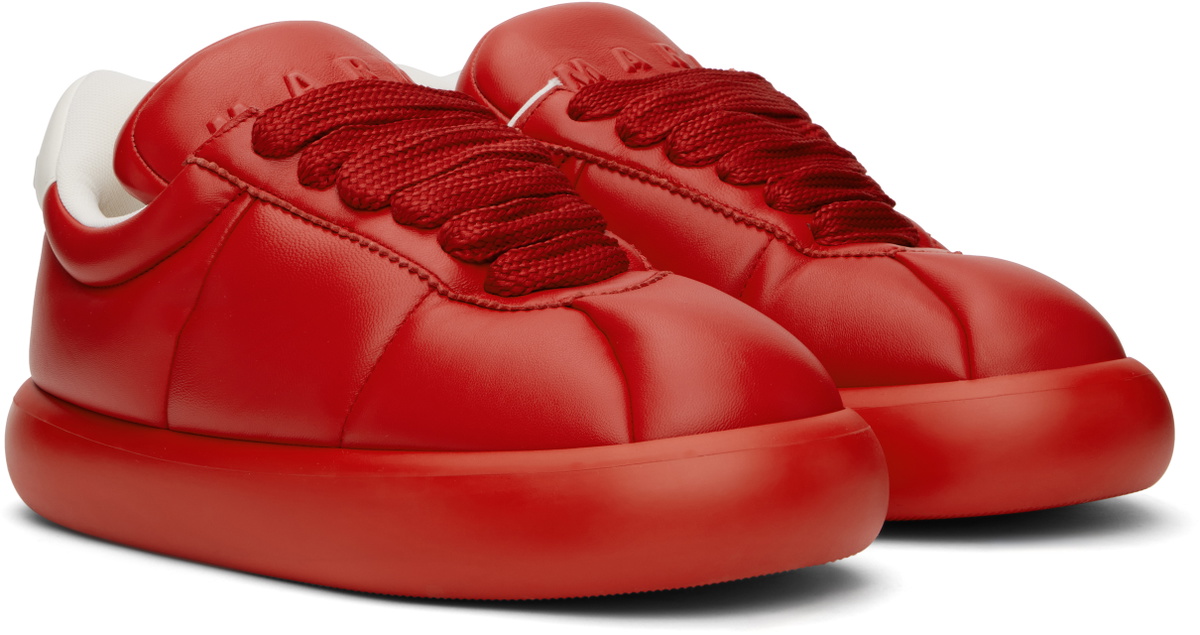 Marni Red Leather BigFoot 2.0 Sneakers