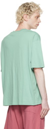 Acne Studios Green Organic Cotton Pocket T-Shirt