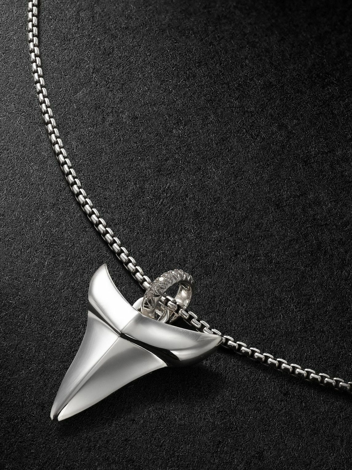 John Hardy - Sterling Silver Diamond Pendant Necklace