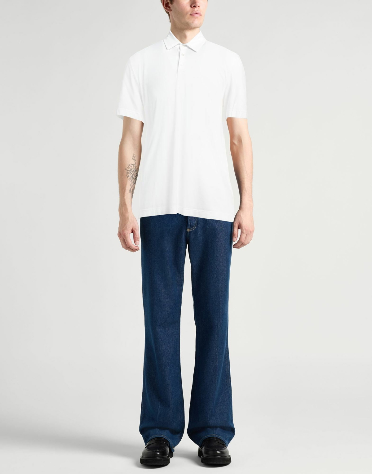 Fedeli Mens Polo shirt in White