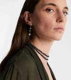 Ileana Makri 9kt gold (375/1000) and sterling silver (925) earrings with gemstones