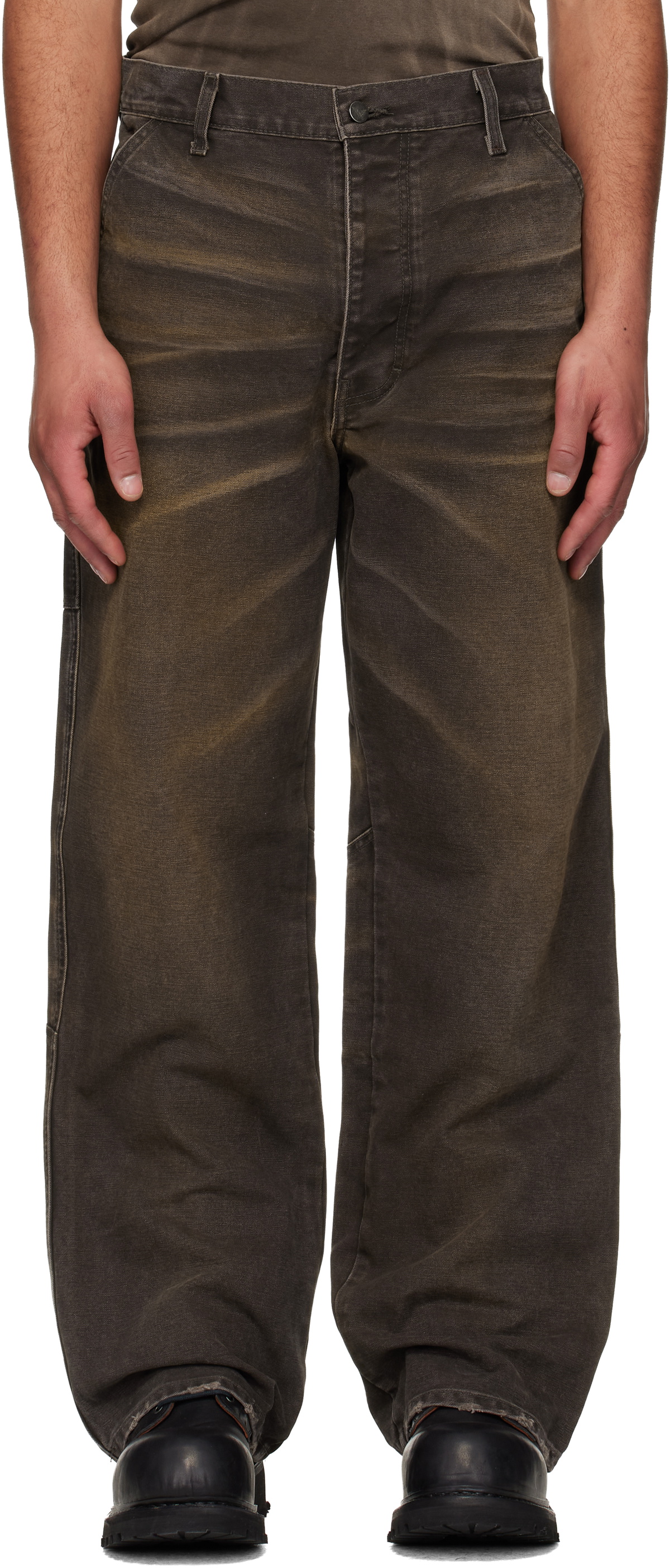 ALEXANDER DIGENOVA Brown Underground Vintage Trousers