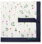 Paul Smith - Printed Silk-Twill Pocket Square - White