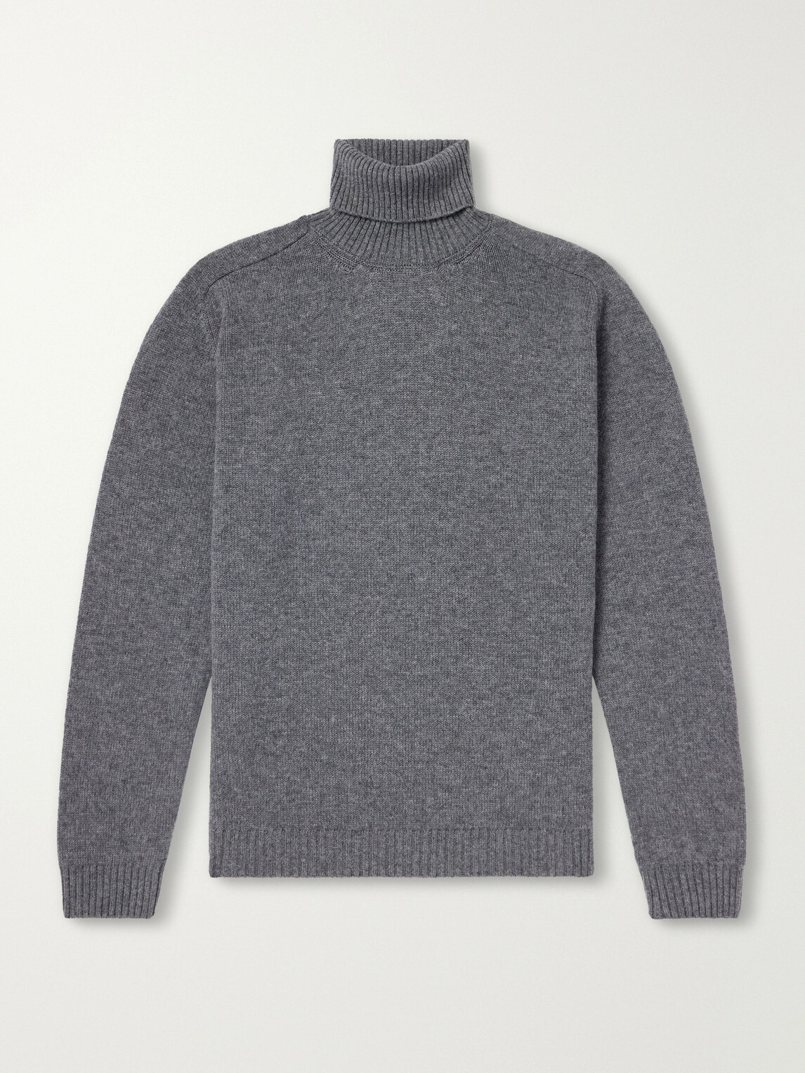 Boglioli - Virgin Wool and Cashmere-Blend Rollneck Sweater - Gray