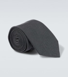 Prada Logo silk tie