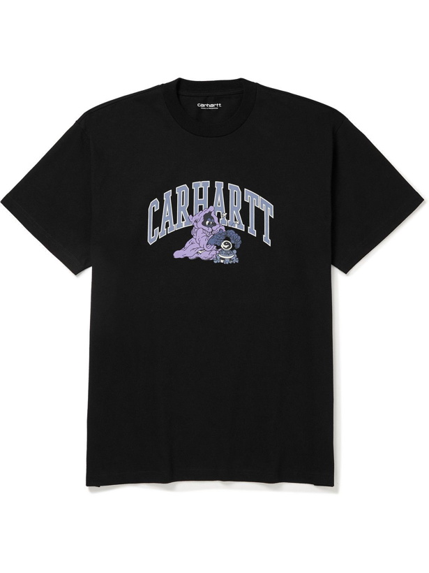 Photo: Carhartt WIP - KoganKult Crystal Printed Organic Cotton-Jersey T-Shirt - Black