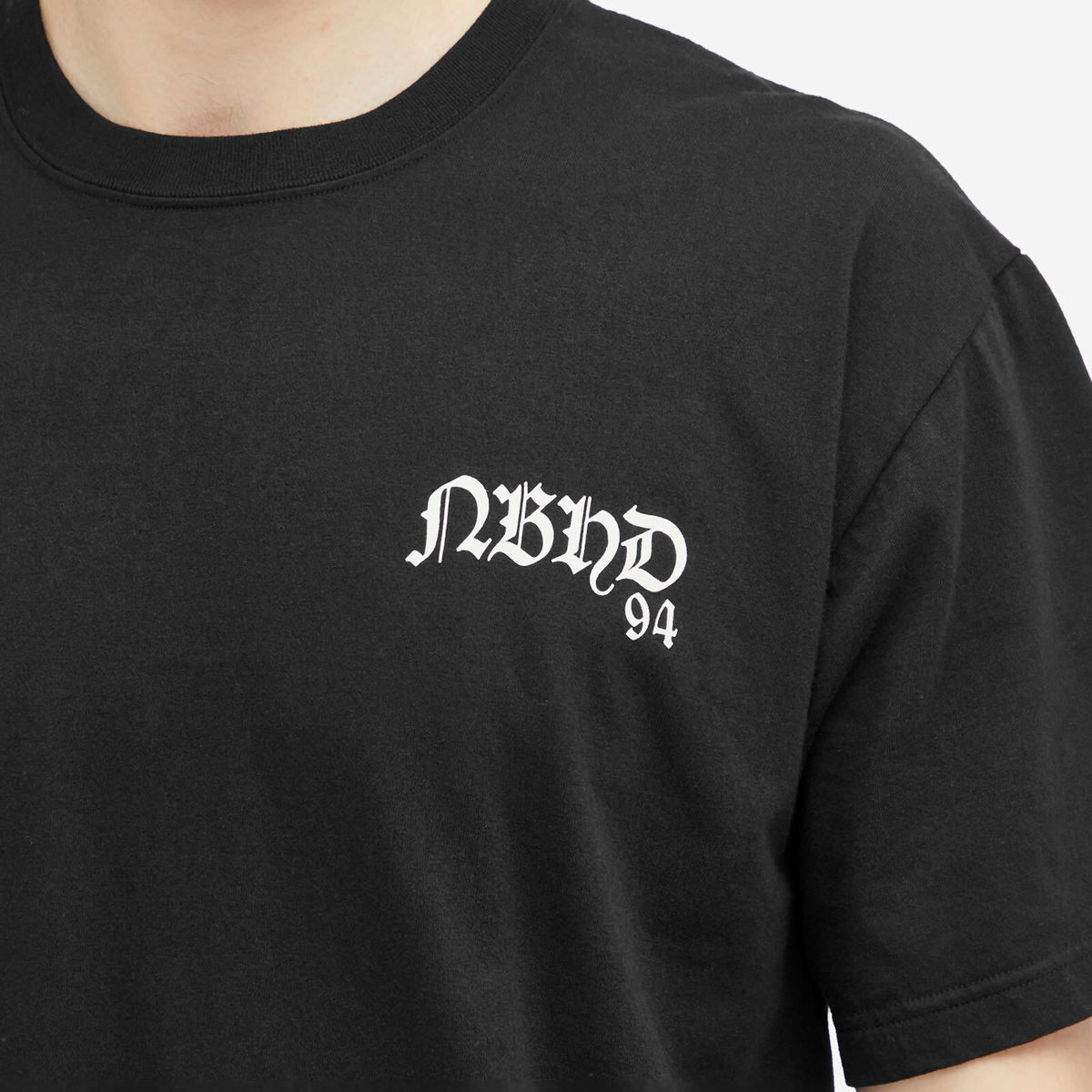 即完品 NEIGHBORHOOD 23SS T-shirt Neighborhood Men's 23 Printed T-Shirt in Black Neighborhood