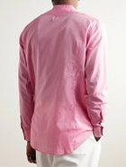 Massimo Alba - Noto2 Grandad-Collar Washed Cotton-Muslin Shirt - Pink