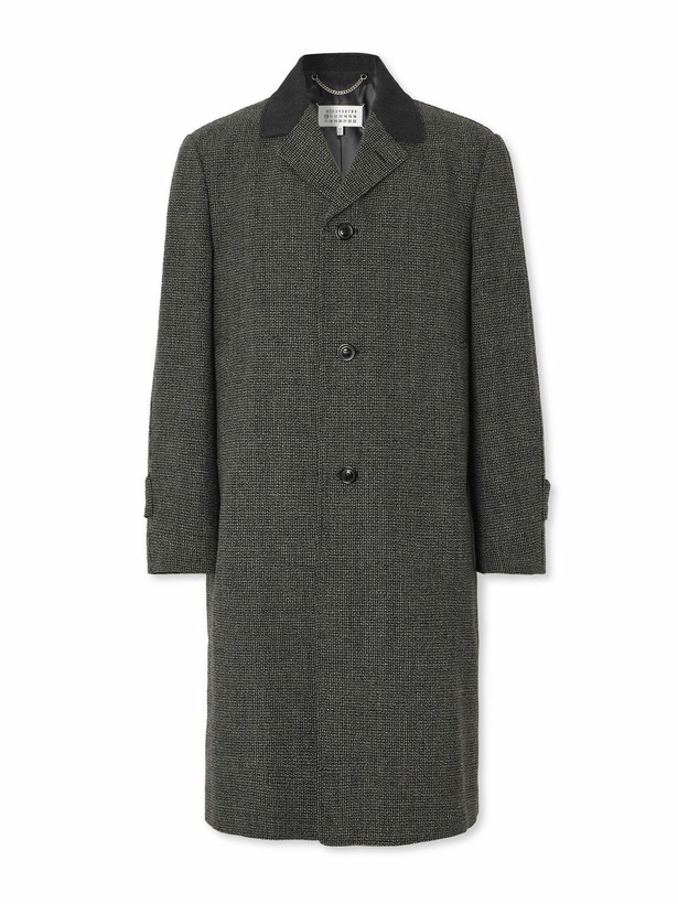 Photo: Maison Margiela - Virgin Wool-Blend Tweed Coat - Gray