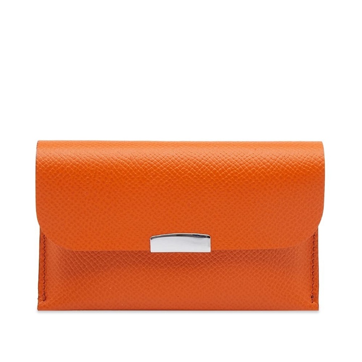 Photo: DIGAWEL Men's Leather Card Case in Orange