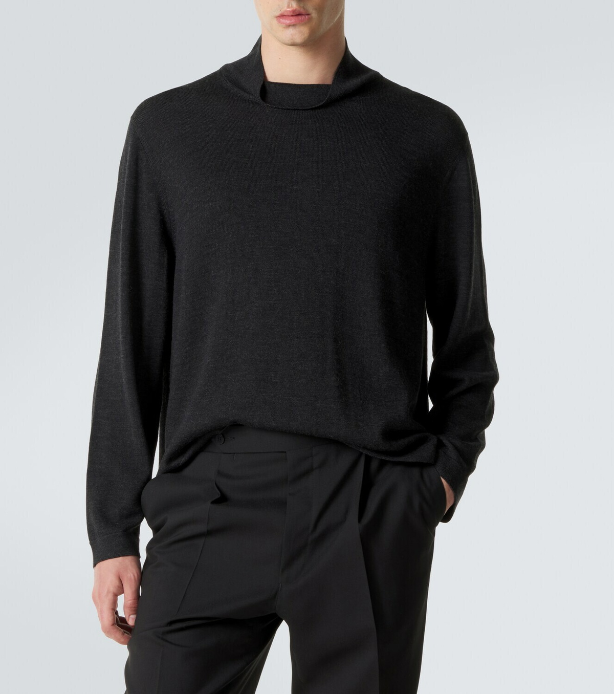 Stòffa Wool and silk turtleneck sweater