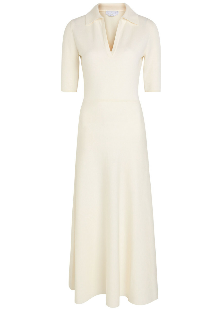 Gabriela Hearst Bradley Wool-blend Midi Dress Ivory