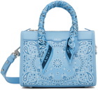 AMIRI Blue Bandana Micro Triangle Bag